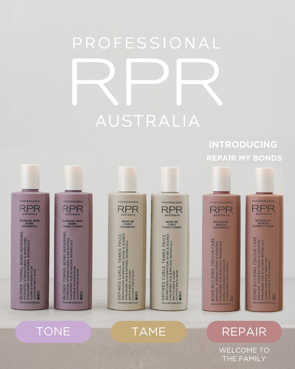 Stronger Hair Starts at the Bond 💪
Whether it’s heat, bleach, colouring, or chemical treatments, damage can happen deep within the hair fibre. That’s where the new RPR PROFESSIONAL REPAIR MY BONDS range comes in. 💆‍♀️
This advanced shampoo and conditioner duo is designed to repair and restructure all types of hair bonds for stronger, longer, healthier hair. ✨
What does that mean for your hair?
✅ Less breakage
✅ More strength and elasticity
✅ Deep hydration and softness
✅ Longer-lasting colour vibrancy
No 