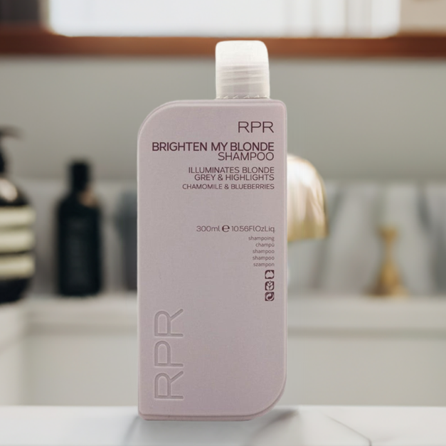 RPR Brighten My Blonde Duo Pack - Purple Toning Illuminates Blonde Grey & Highlights - On Line Hair Depot
