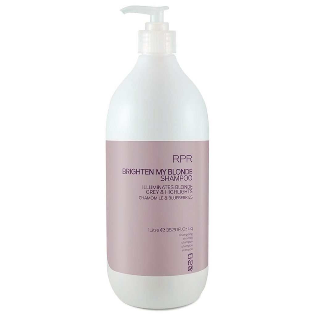 RPR Brighten My Blonde Shampoo 1lt Purple Toning Blonde Grey & Highlights - On Line Hair Depot
