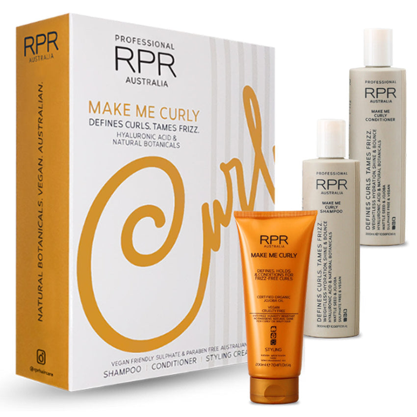 RPR Professionals Make Me Curly Shampoo, Conditioner & Styling Cream Trio - On Line Hair Depot