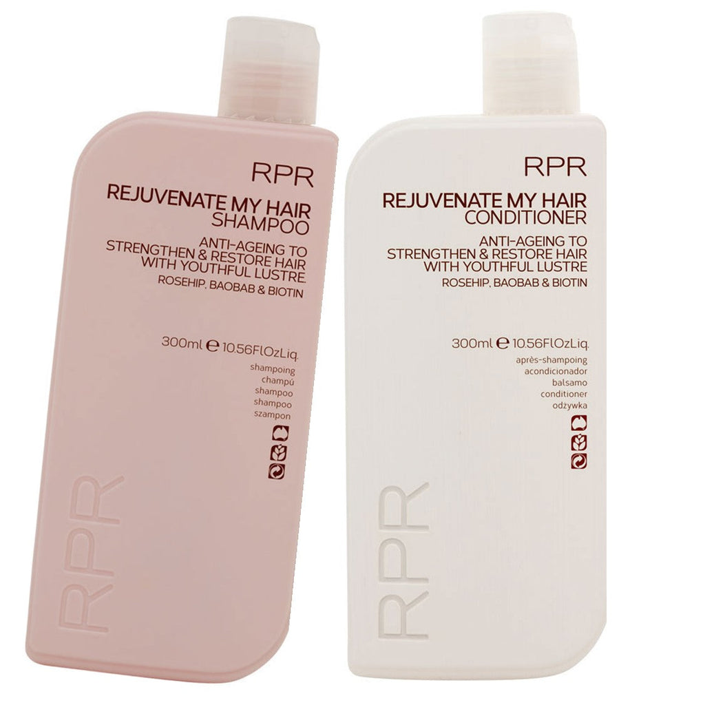 RPR Rejuvenate My Hair Duo Pack 300ml each Anti Ageing Strenghtends & Restores Hair - On Line Hair Depot
