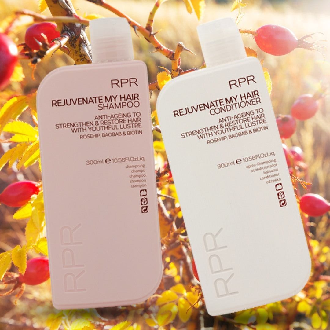 RPR Rejuvenate My Hair Duo Pack 300ml each Anti Ageing Strenghtends & Restores Hair - On Line Hair Depot