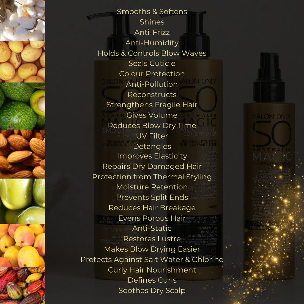 Salon Only SO Magic Smoothing Shampoo 300ml with over 15 added Benefits - On Line Hair Depot