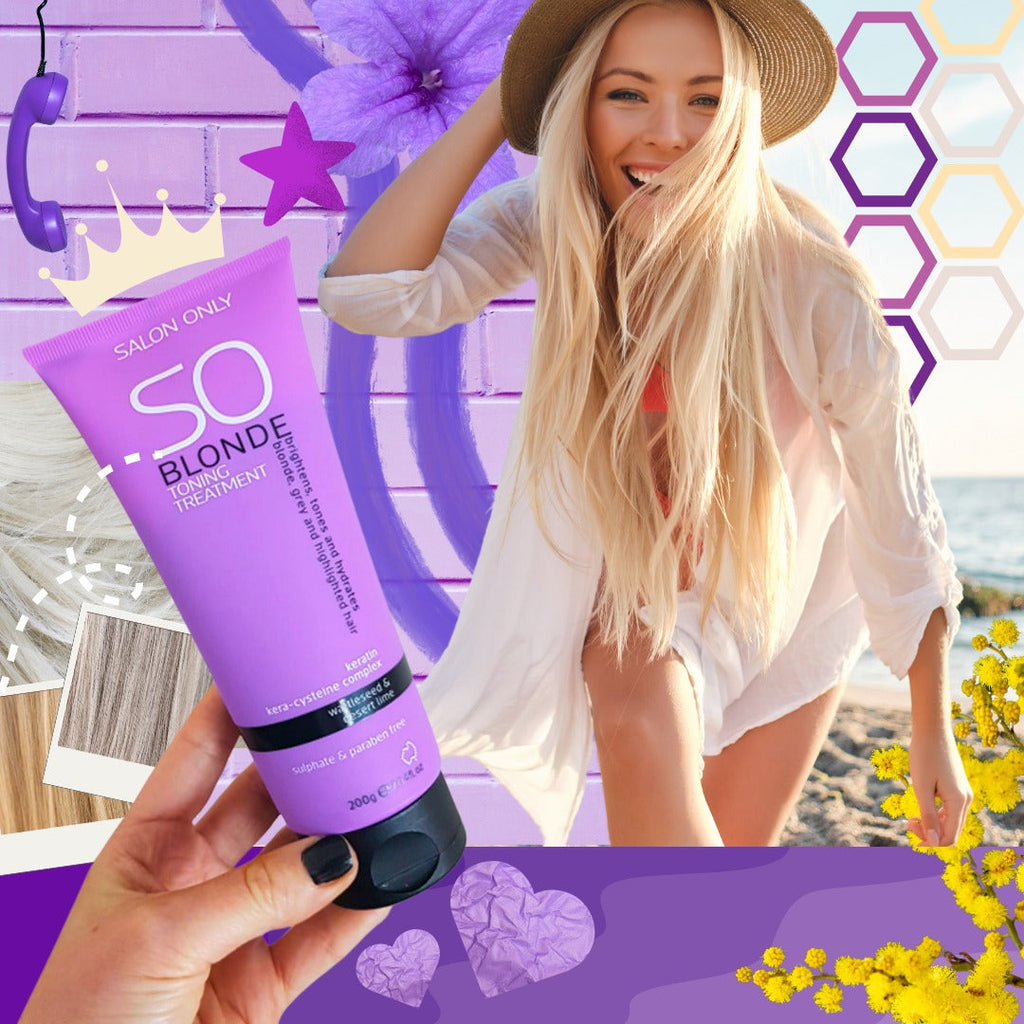 SO Blonde Toning Treatment 200ml Brighten Tones and Hydrates Sulphate Free - On Line Hair Depot