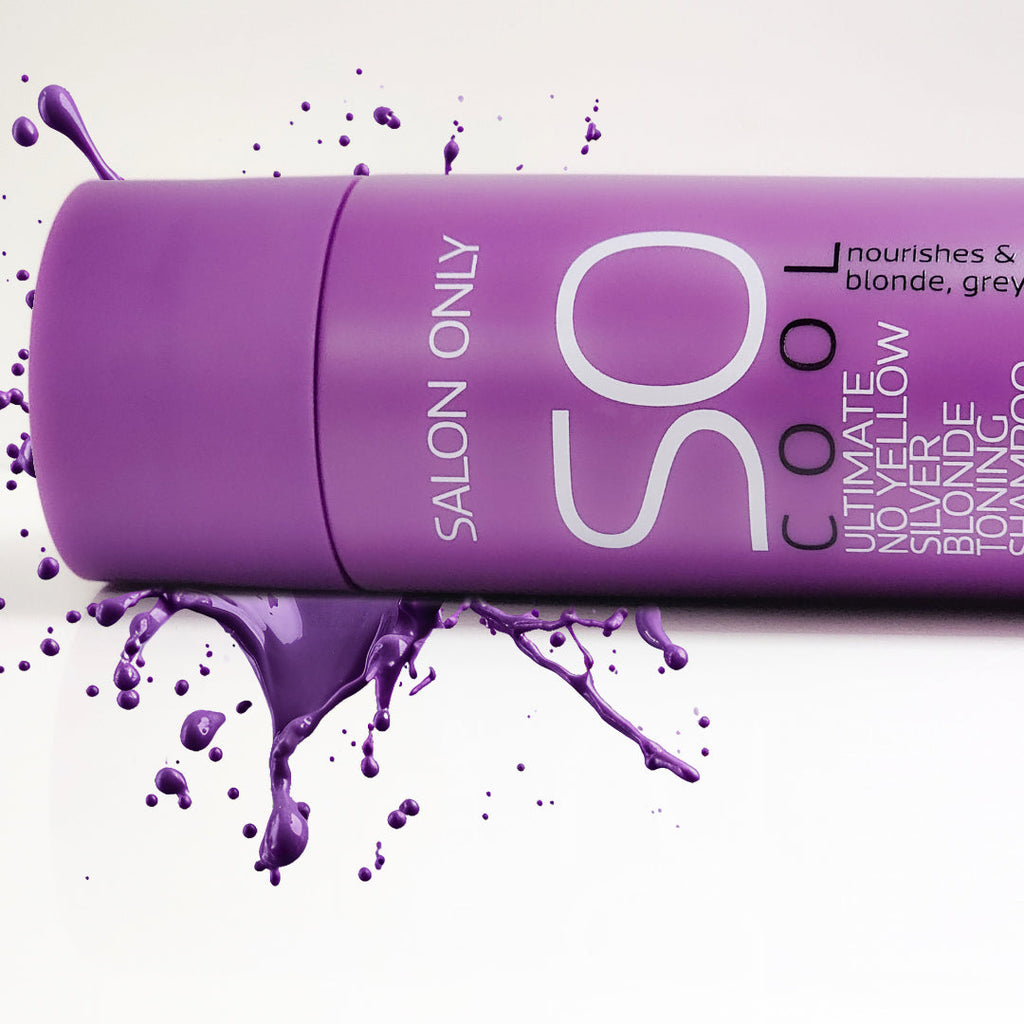 SO Cool Ultimate Silver Blonde Toning Shampoo 300ml Paraben Free & Vegan - On Line Hair Depot